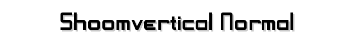 ShoomVertical Normal font
